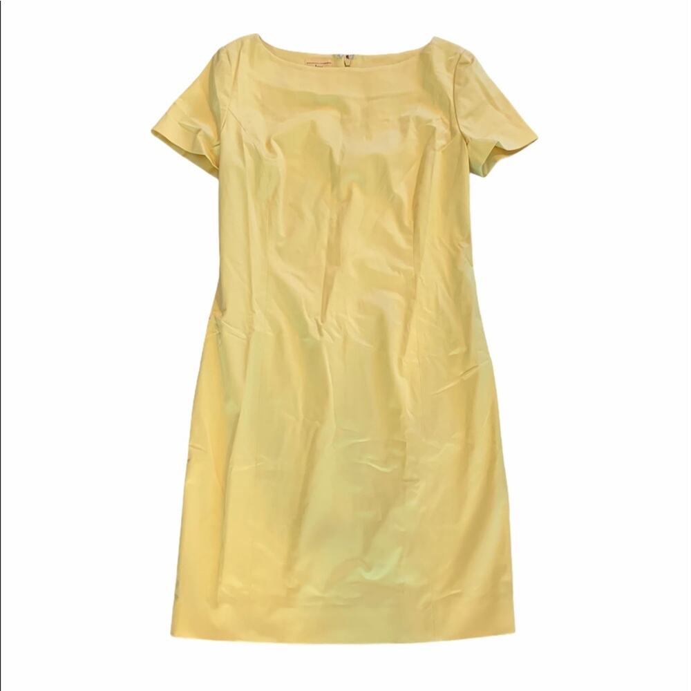 Ines De La Fressange Paris Yellow A Line Dress Womens Size 40